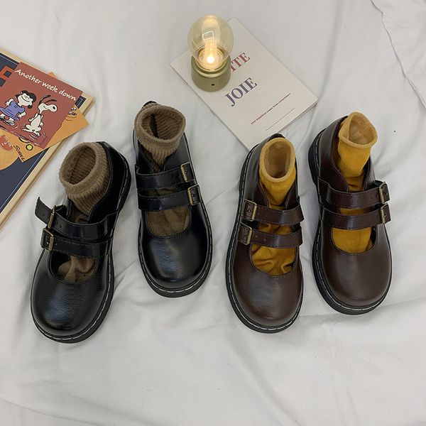 

summer shoes ladies soft casual female sneakers british style 2020 fashion women's flats all-match round toe oxfords new preppy, Black