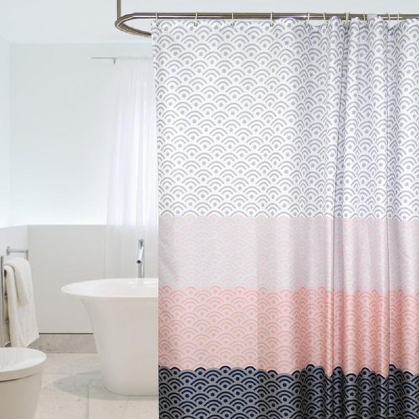 

shower curtains wifi style curtain bathroom for bathtub bathing cover with 12 hooks waterproof polyester