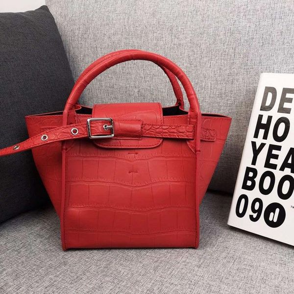 

charm2019 wing bat bag woman crocodile grain child and mother bucket package genuine leather single shoulder portable bale tide