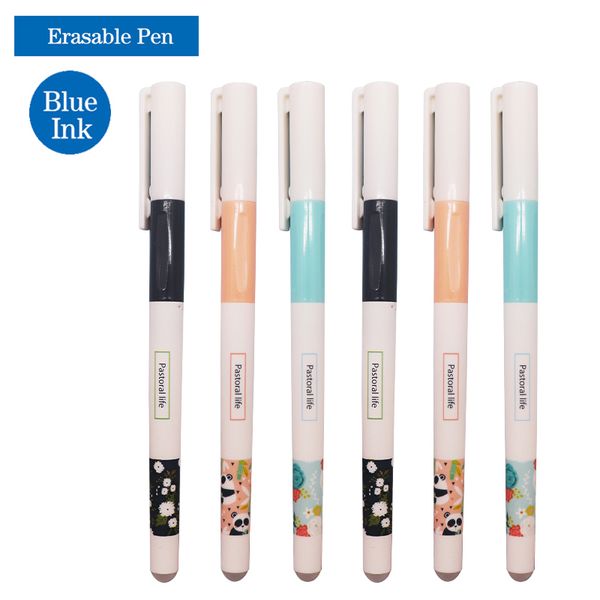 

3/10pcs/set cute erasable pen refill rod 0.38mm blue/black ink washable handle erasable gel pen school office writing stationery