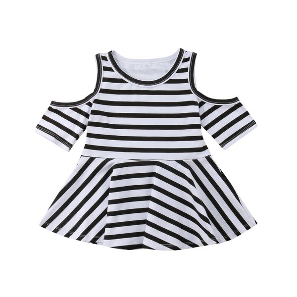 

Newborn Baby Girls Striped Princess Dress Summer Off Shoulder Cute Party Pageant Tutu Dress Girls Beach Sundress Clothes 0-3Year