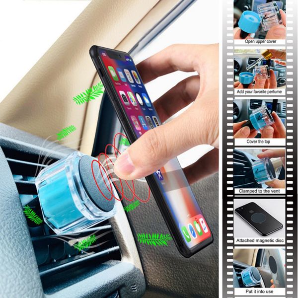 

car multi-function mobile phone bracket air outlet navigation out bracket circular magnetic suction port with