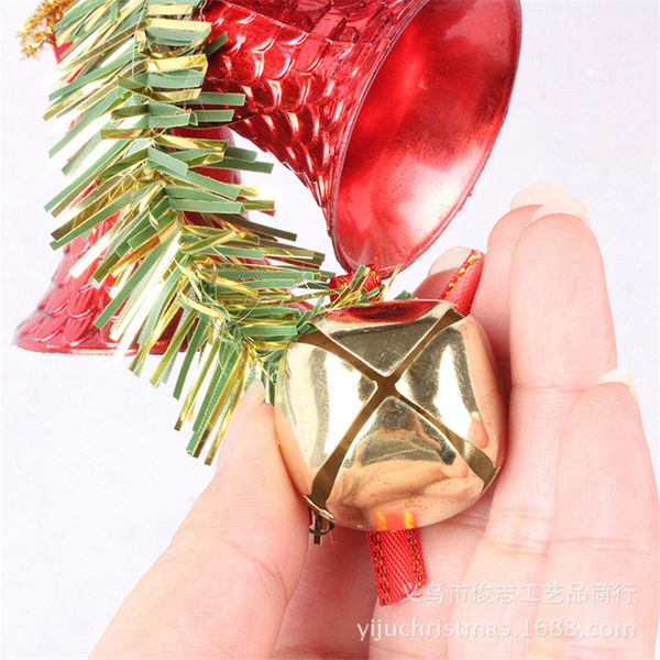 

3pcs 29cm christmas bells pendant iron bells christmas tree dress up supplies festive decorations school bar layout