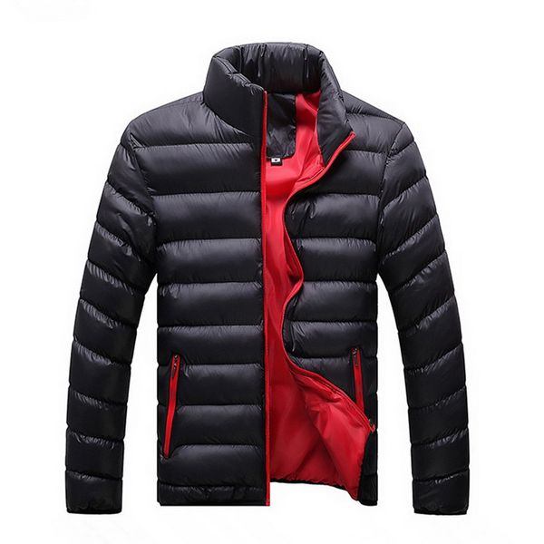 

winter men jacket parkas 2018 brand casual mens jackets coat thick parka outwear plus size 4xl jacket stand collar male clothing, Tan;black