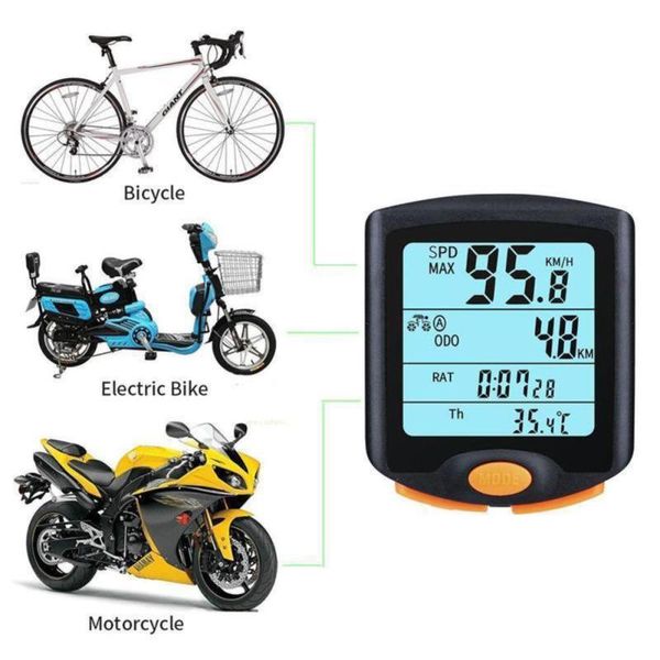 

bogeer yt-813 bike speed meter digital bike computer wireless and wired waterproof sports sensors bicycle computer speedometer