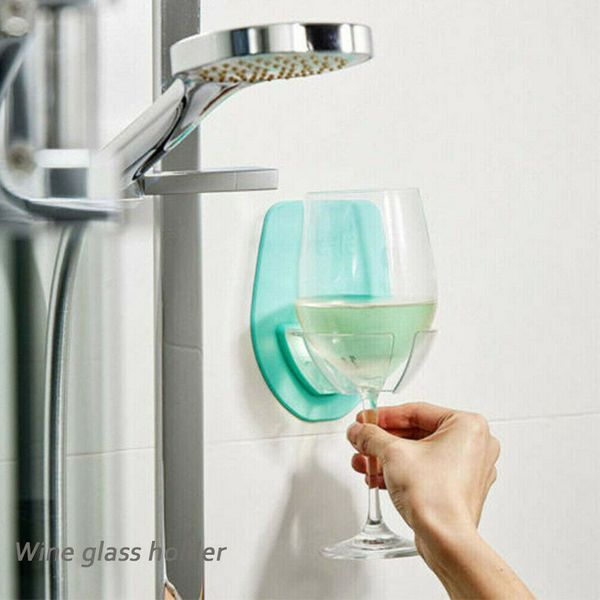 

стена спальни держатель бокала для вина прозрачный пластик подходит для плоских стен новый