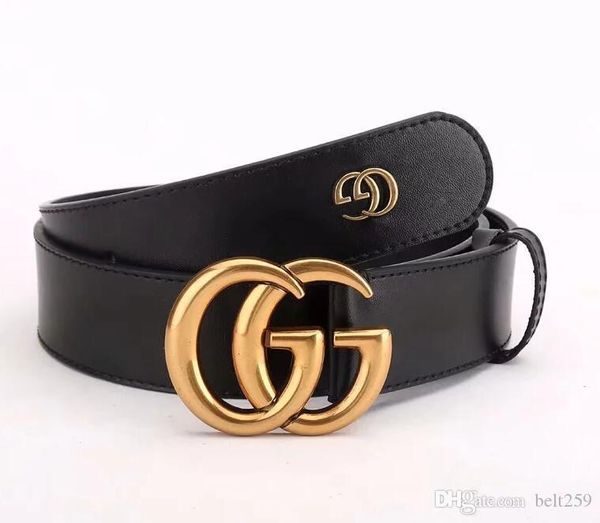 

design belts men 2018 fashion genuine leather smooth buckle belts women design belts for men size 105-125cm, Black;brown