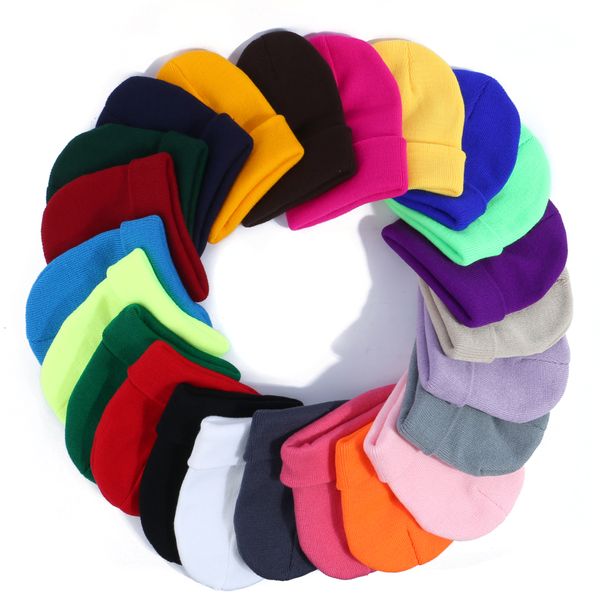 

snowy winter hats for women knitted solid cute hat ladies girls autumn female fitness climbing caps warmer bonnet casual cap, Black;white