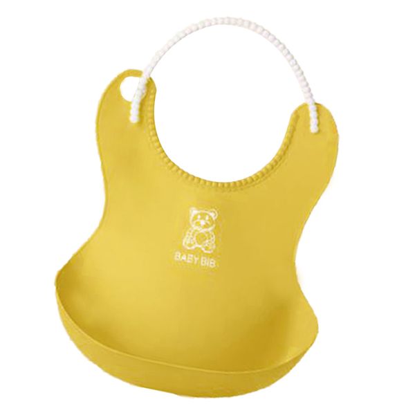 

cute baby bibs, kids infant lunch bibs, waterproof silicone soft bibs smock, easily wipes clean 4 colors to choose