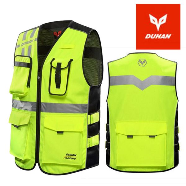 

2018 summer new knight protection duhan motorcycle reflective vest moto cycling safety vest wear-resistant 600d oxford cloth