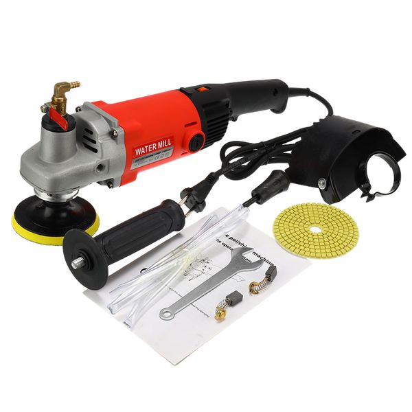 

1400w electric marble granite wet stone polisher grinder sander water mill variable speed hand grinder eu/us plug