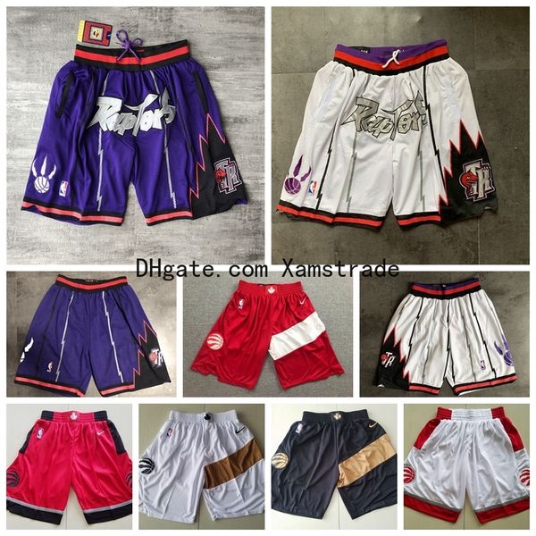 

Ретро JUST ДОН Карманный Шорты Мужские прошитой Торонто Хищники Шорты 2020 Swingman Statement Performance баскетбольные шорты тренировочные брюки