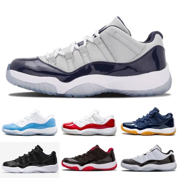

11 Prom Night Cap Gown Blackout Win Like Gym red Chicago Midnight Navy Retro Basketball shoes 11s Bred Space Jam Concords Sports Sneaker