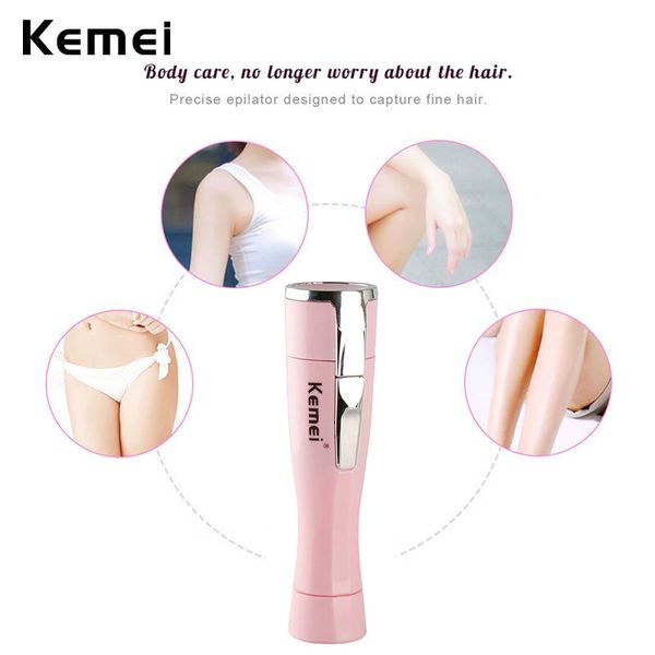 

kemei mini lady эпилятор бритья нож для удаления волос женщины портативный депиляции женская бритва бритва путешествие основа km-1012