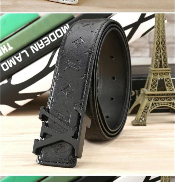 

fashion designnew brand designnew men's business belt with round smooth buckle alloy head leather beltsss, Black;brown
