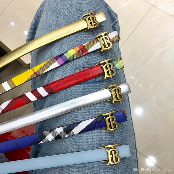 

2019 brand men belt 100% leather belt smooth buckle women and men high, Black;brown