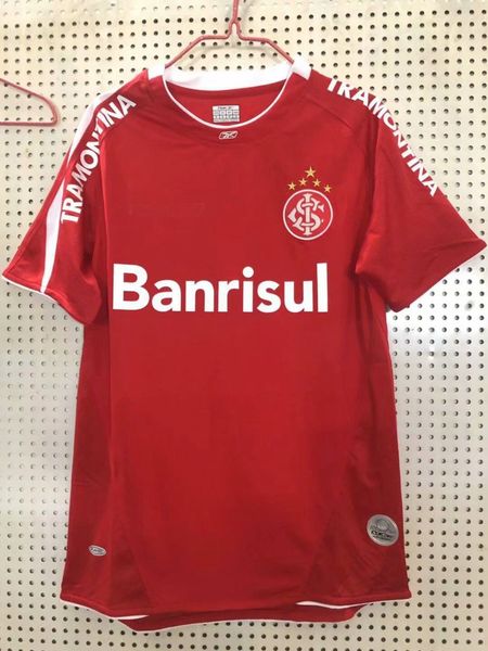 

ретро классический sc internacional 2006 футбол футбол 06 ретро футболка s-2xl, Black;yellow