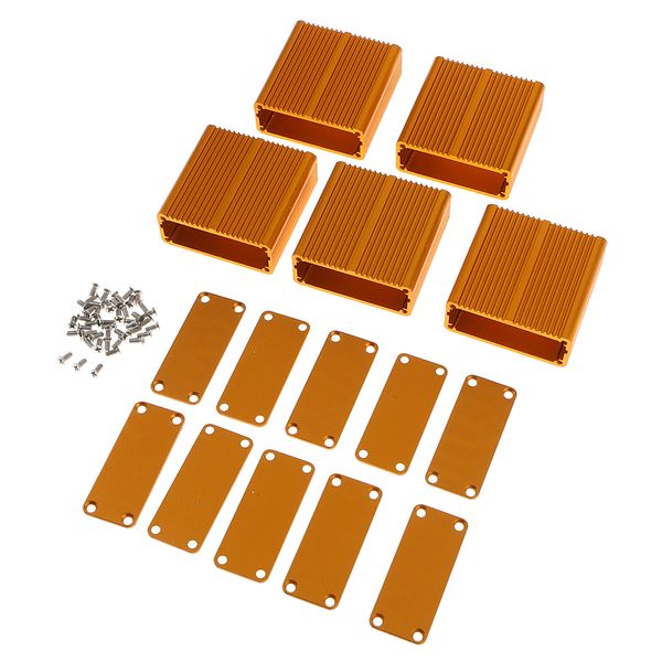 

5шт экструдированный алюминиевый корпус pcb охлаждения box case diy