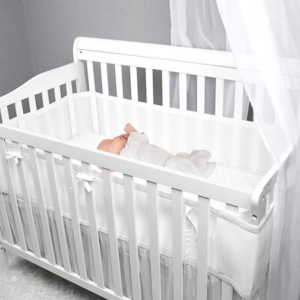 

baby breathable mesh crib liner infant cot bumper breathable mesh children bumper crib liner baby cot sets bed around protec