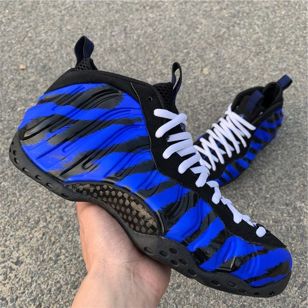 

memphis tiger stripes bv8161-400 foam one wmns mens basketball shoes racer blue penny hardaway white black men sports sneakers 7-13
