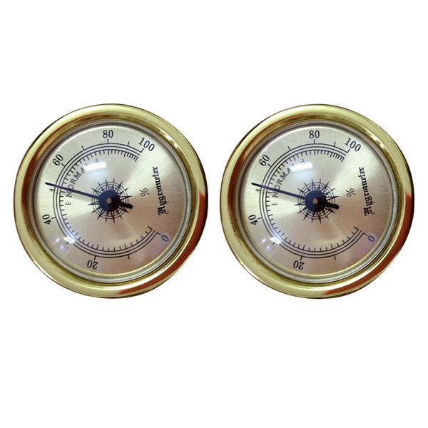 

2x 45mm thermometer hygrometer monitor meter gauge humidity measuring tool