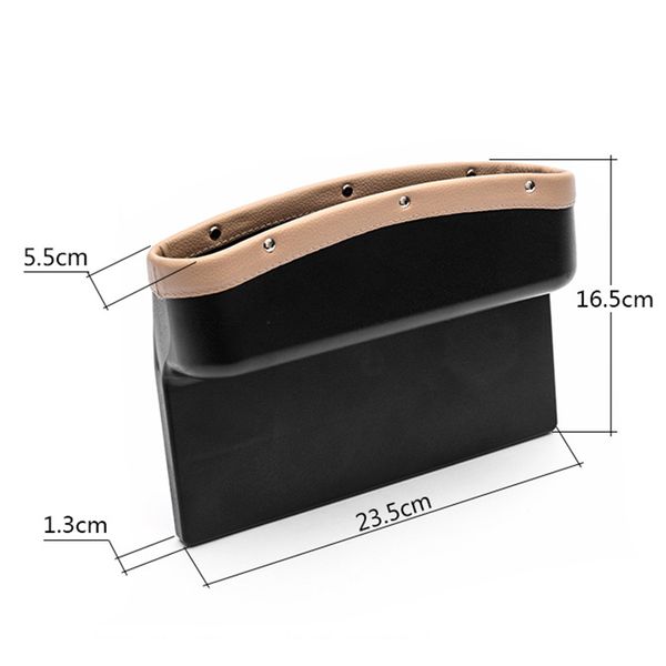 

car seat crevice storage box leather auto seat gap pocket organizer content c44