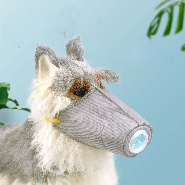 maschera per cani bocca riutilizzabile maschera per animali domestici viso morbido maschera per la bocca in cotone pet filtro anti polvere inquinamento da gas museruola antifog foschia maschere per cani