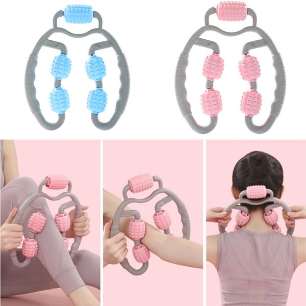 

5 колесо u-образный триггер точечный массаж валик для ног arm шеи мышечной ткани для тренажерный зал йога пилатес спорт