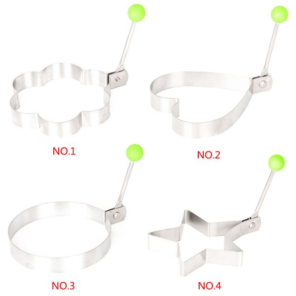 

new arrival fried egg pancake shaper stainless steel shaper mould mold kitchen rings heart kitchen tool hx005
