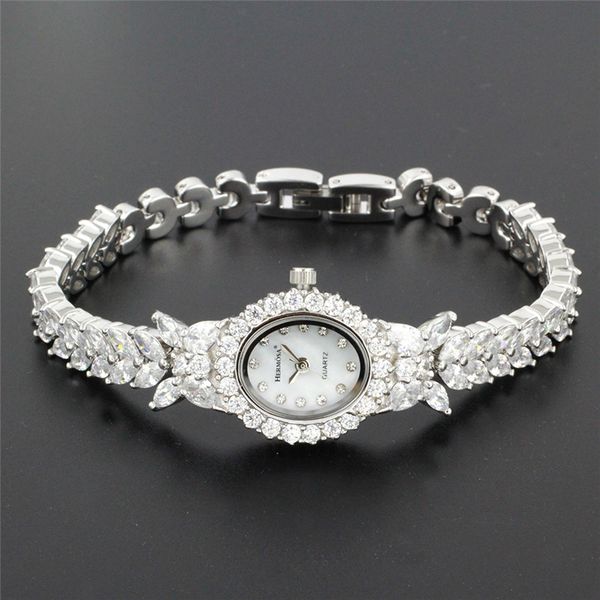 

hermosa perfect womens quartz wristwatch fashion jewelry watch for lady party bracelet 8 inches hs0013w, Golden;silver