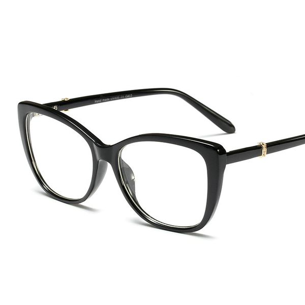 

wholesale-mincl frame cat glasses frame clear lens 2019 women fashiom braneyewear optical black computer eyeglasses nx