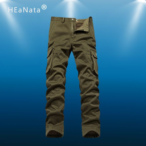 

outdoor pants men's cotton cargo pant men sport windbreaker overalls loose jogging tactical spring autumn, Black;green