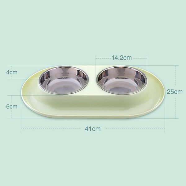 

подумаешь нержавеющей стали pet dog double чаши еды воды тарелка еды бассейна puppy pet feeding товары другие товары cat