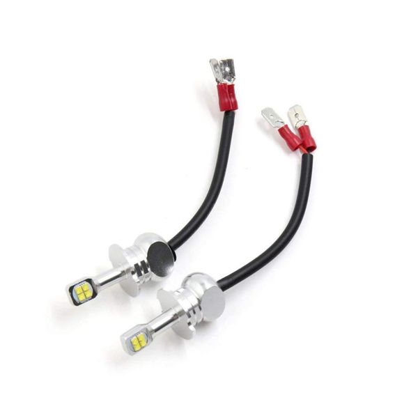 

uxcell 2pcs h3 8 white leds headlight driving fog light lamp bulb for car motorcycle