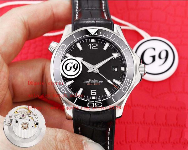 

2 style g9 factory super co-axial watch 215.30.44.21.01.002 42mm dial tea 2824 mechanical automatic waterproof watch men's watch, Slivery;brown