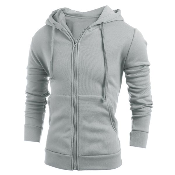 

autumn fashion men solid zipper hoodies sportswear winter hoodies mens zipper sweatshirt male tracksuits moletom hoody jacket, Black