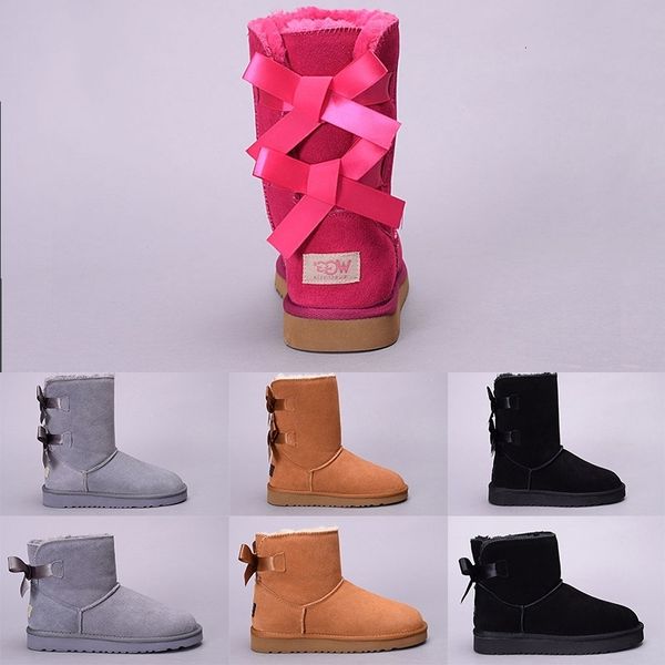 

women winter snow boots australia wgg boot lady tall short kneel ankle black grey navy blue red designer casual outdoor shoes size 36-41