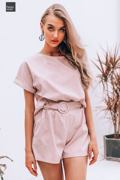 

solid co ordinat комбинезон ромпер женщины пояса уличная комбинезоны женские top легкий костюм с шортами повседневная рубашка комбинезоны ко, Black;white