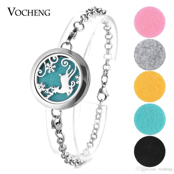 

ароматерапия диффузор медальон браслет из нержавеющей стали 31 браслет рождество magnetic без войлочных прокладок va-541, Golden;silver