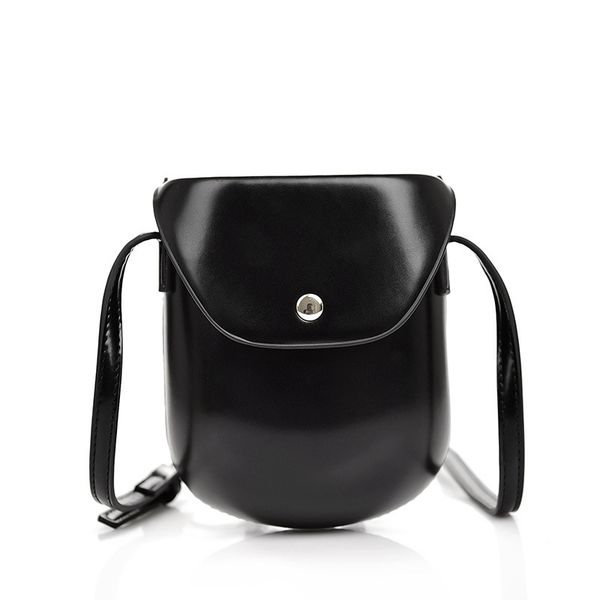 

auau-solid shoulder retro small square bag change messenger phone