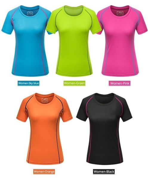 

quick dry футболки с коротким рукавом лето 2019 запуск top йога фитнес-центр tight теннис футбол джерси мужчины женщины спортивная