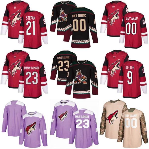 

Arizona Coyotes Oliver Ekman-Larsson Clayton Keller Alex Goligoski Derek Stepan Brad Richardson Alex Galchenyuk Nick Schmaltz Hockey Jerseys