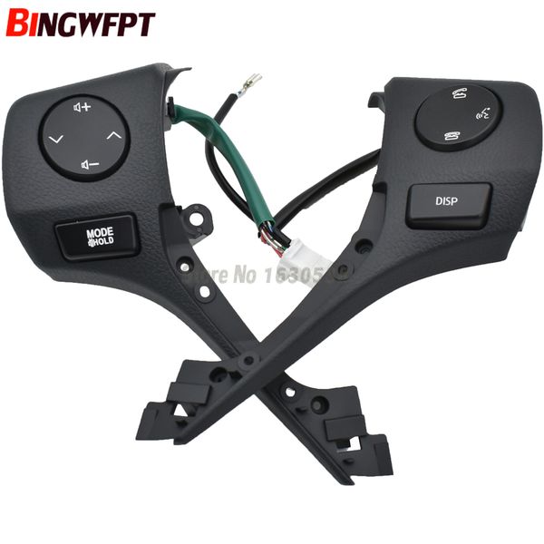 

car styling 84250-02560 buttons bluetooth phone steering wheel audio control button with cable for toyota corolla rav4 2014 2015