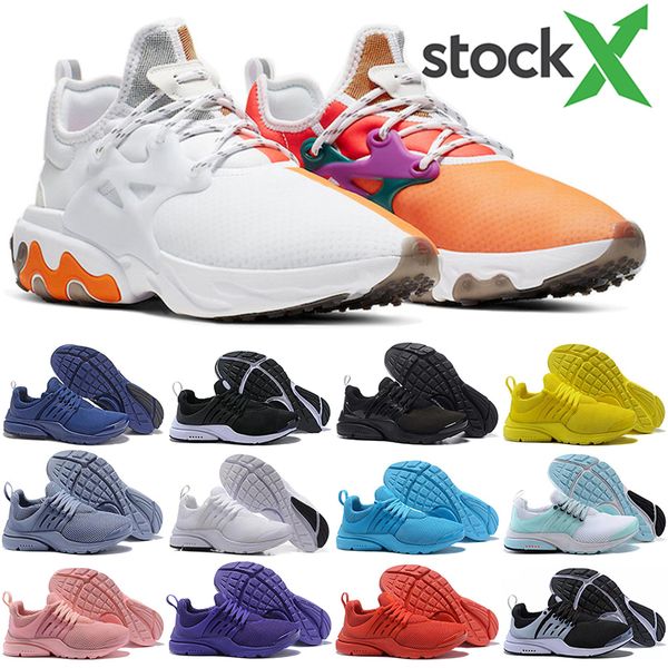 

2020 новое прибытие тренеры presto react кроссовки балки x react presto dharma unholy cumulus oreo желтый красный для мужчин женщина размер, White;red