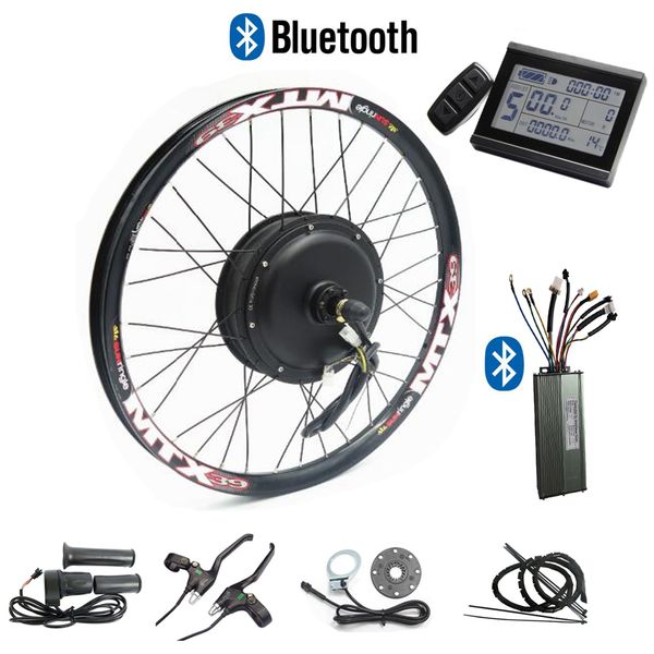 

csc 48v 1000w electric bicycle conversion kit for disc brake bike with regeneration lcd display and bluetooth 24''-29''