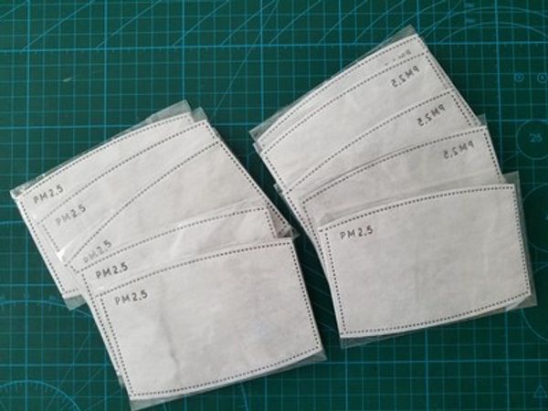 

2 шт. / лот pm2. 5 5 слоев активированный активированный уголь маска фильтрующий элемент замена одноразовый фильтрующий элемент взрослых дет