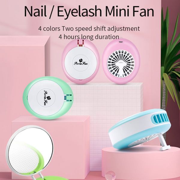 

mini fan air conditioning fan cooling glue quickly dry grafted eyelash dedicated dryer, Silver