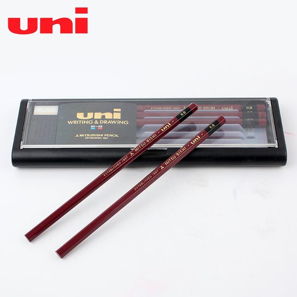 

uni pencil 1887 boxed 12 pencils hb/2b/h and other 17 options with rubber sketch drawing art writing student stationery