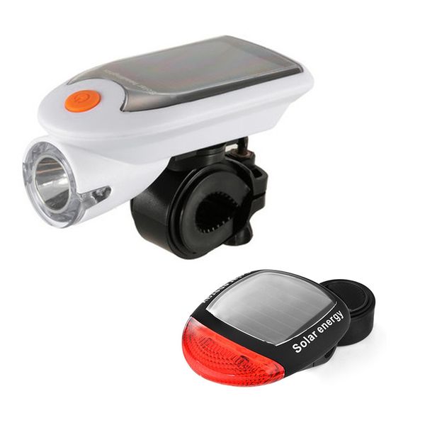 

solar bicycle headlights led bicycle usb charging light mtb solar tail light