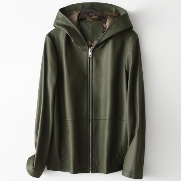 

2019 новая мода подлинная овцы кожаные куртки h54, Black;brown